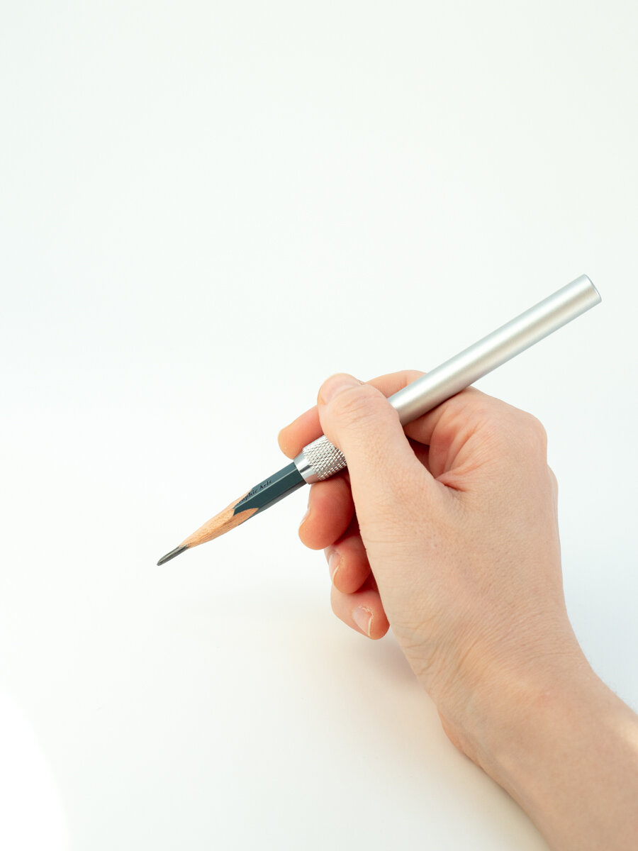 Удлинитель для карандаша Малевичъ, металлический, набор 2 шт — фото 1