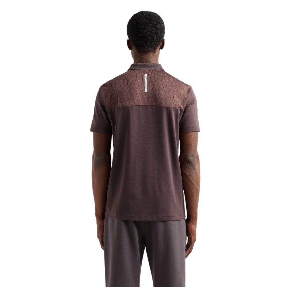 Поло EA7 EMPORIO ARMANI, размер L, коричневый — фото 1