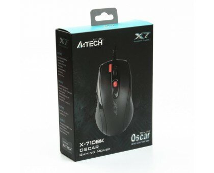 Мышь проводная игровая A4Tech (X7) X-710BK Oscar 2000Dpi USB-A — фото 1