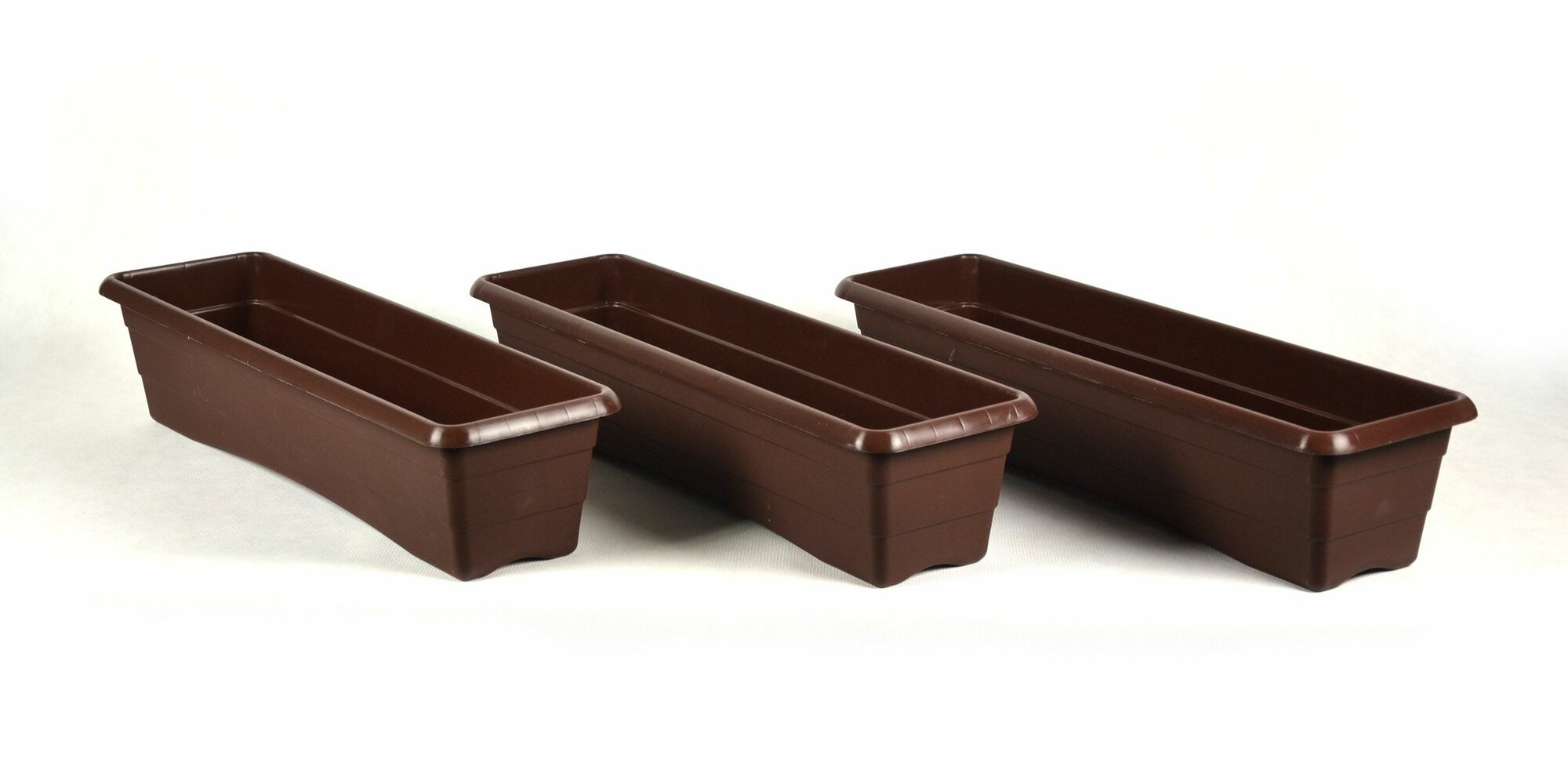 Ящик балконный 60см 10л шоколад / 3шт