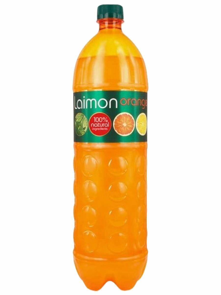 Напиток газированный Laimon fresh (Лаймон Фреш) Апельсин 6 шт. по 1,5л, пэт — фото 1