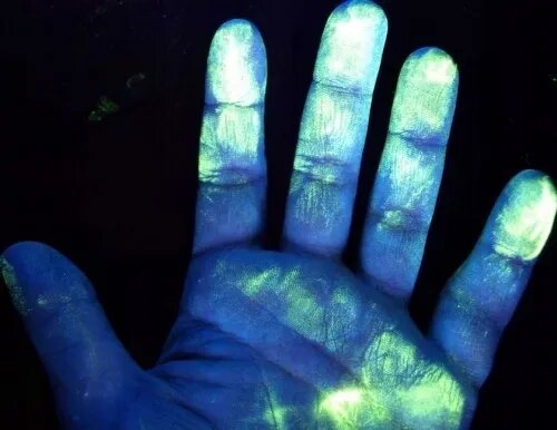 Пигмент AcidColors "Антивор", свечение в ультрафиолете, белый, 100 г — фото 1