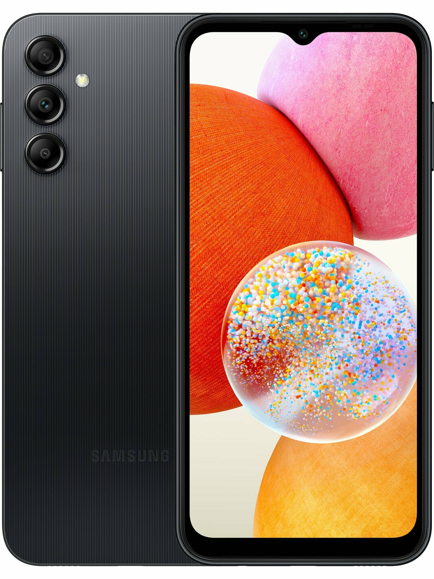 Смартфон Samsung Galaxy A14 4/128 ГБ, Dual nano SIM, черный EU