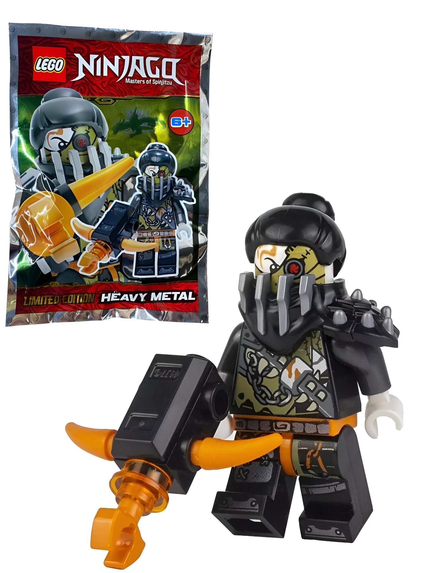 Конструктор минифигурка LEGO NINJAGO 891947 Heavy Metal, 6+, охотник на драконов