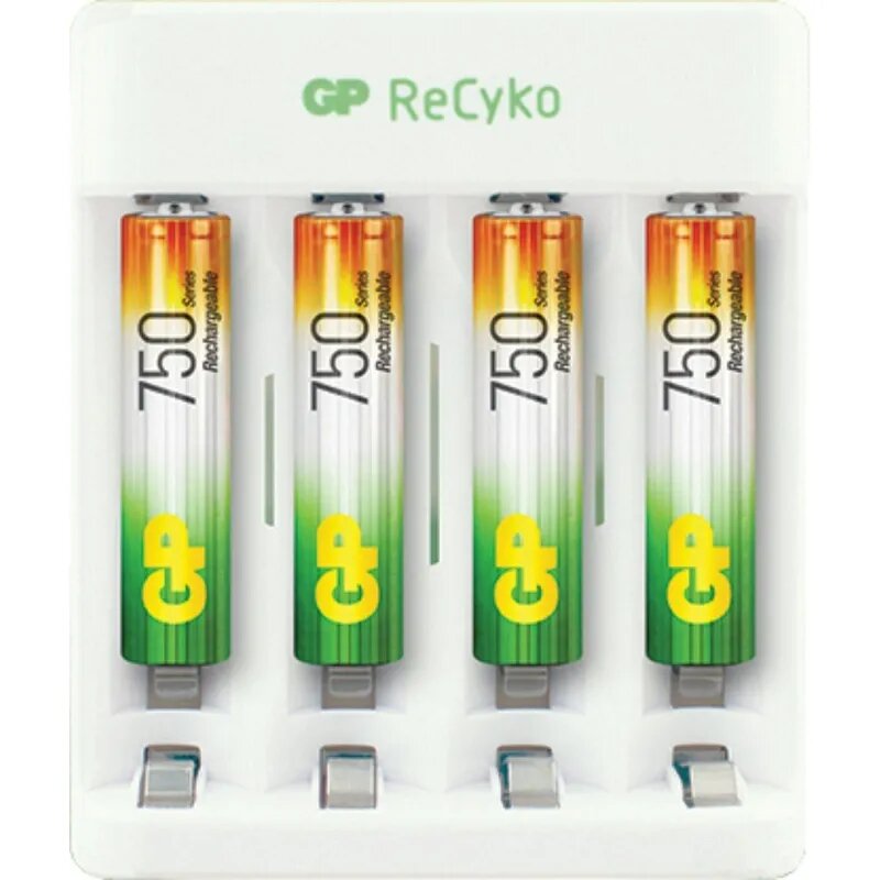 Зарядное устройство GP E411/75AAAHCCS-2CR1 4 слота + 4 акк. 750 mAh