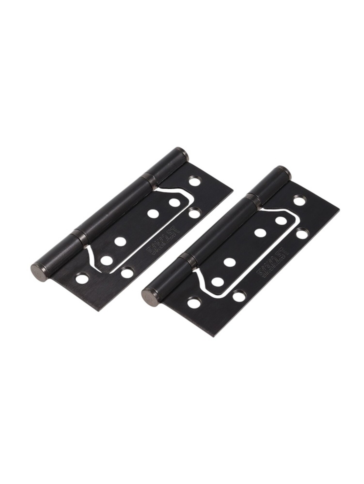 Петля-бабочка тундра 125х75х2.0 мм универсальная без врезки цвет графит 2 шт.