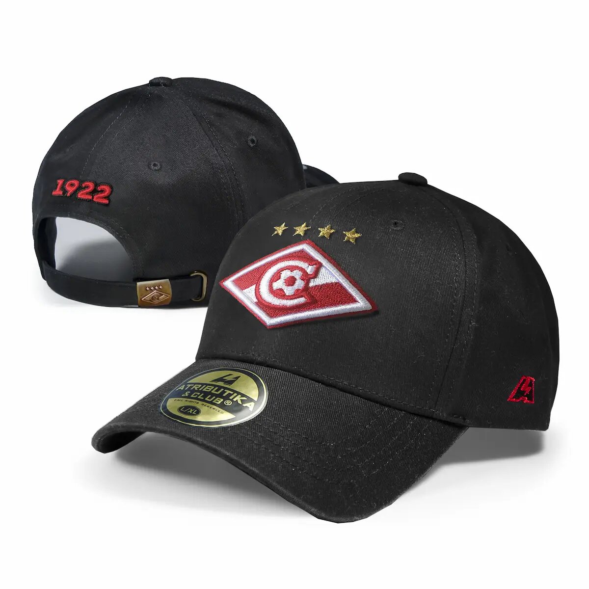 Кепка СПАРТАК для мужчин и женщин, размер 55-58, черный