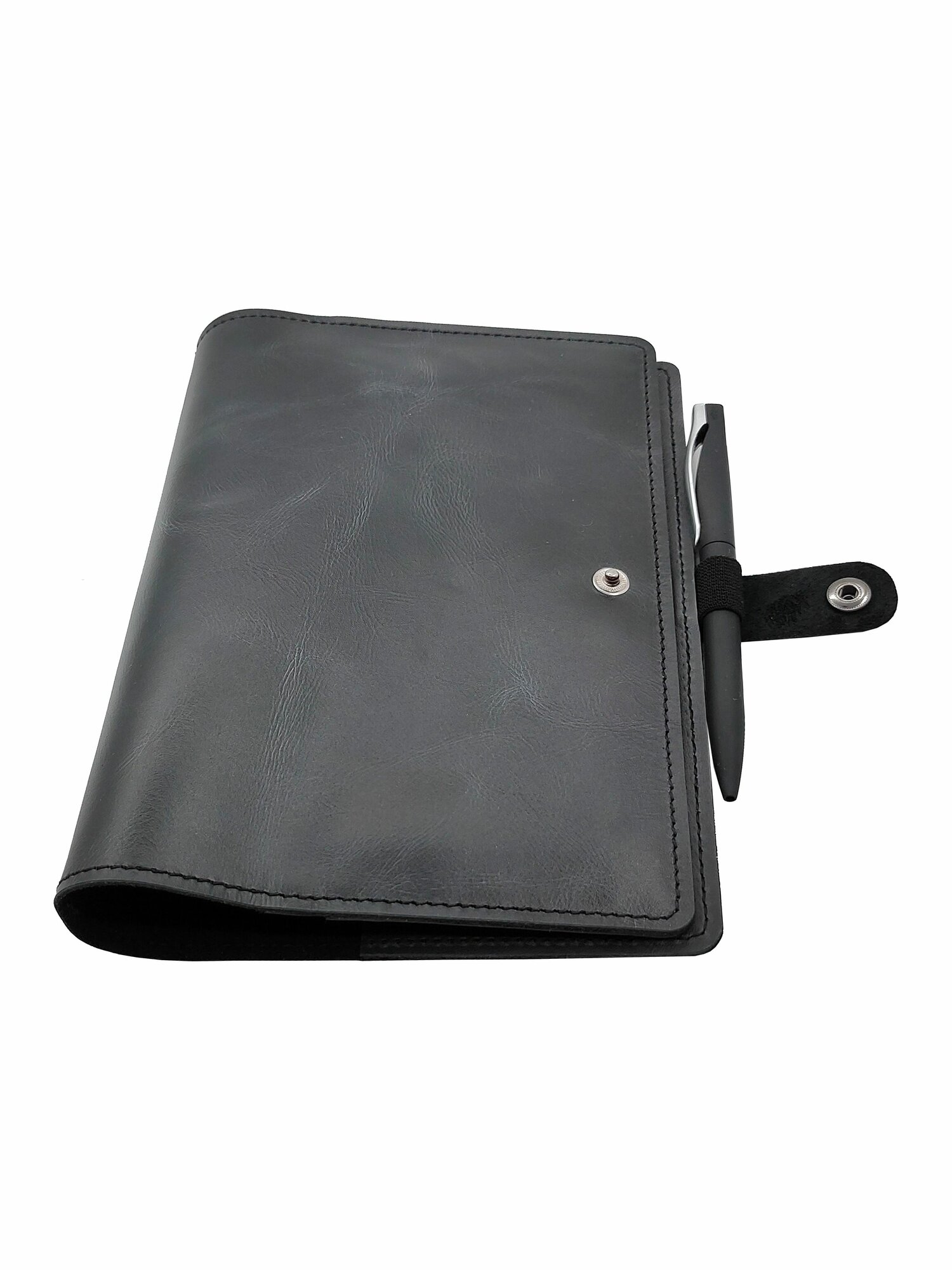 Обложка для личных документов Shiva leather, черный