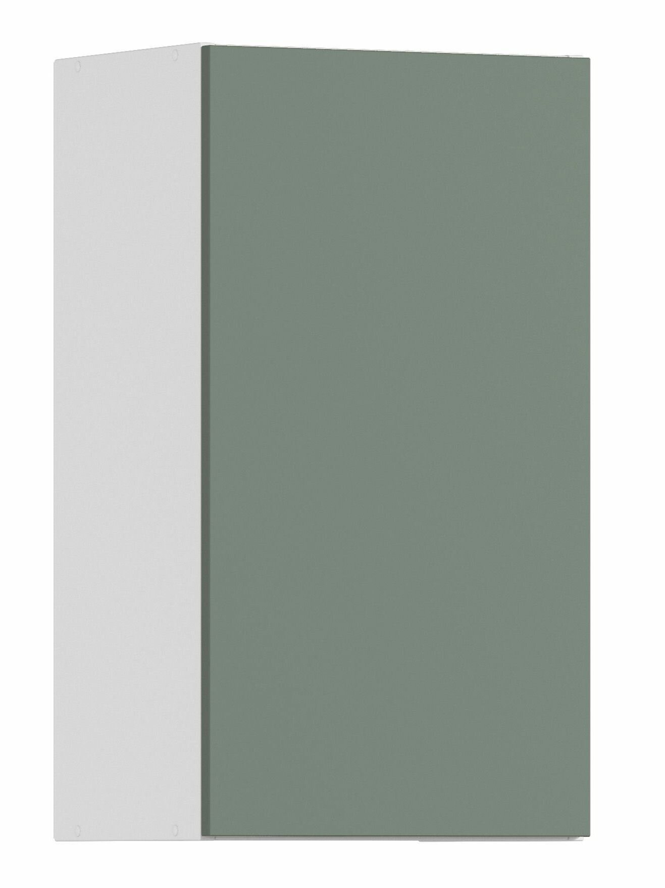 Кухонный модуль навесной шкаф столплит Регина РП-40 Белый/ЛДСП Камыш 40х72х30 см