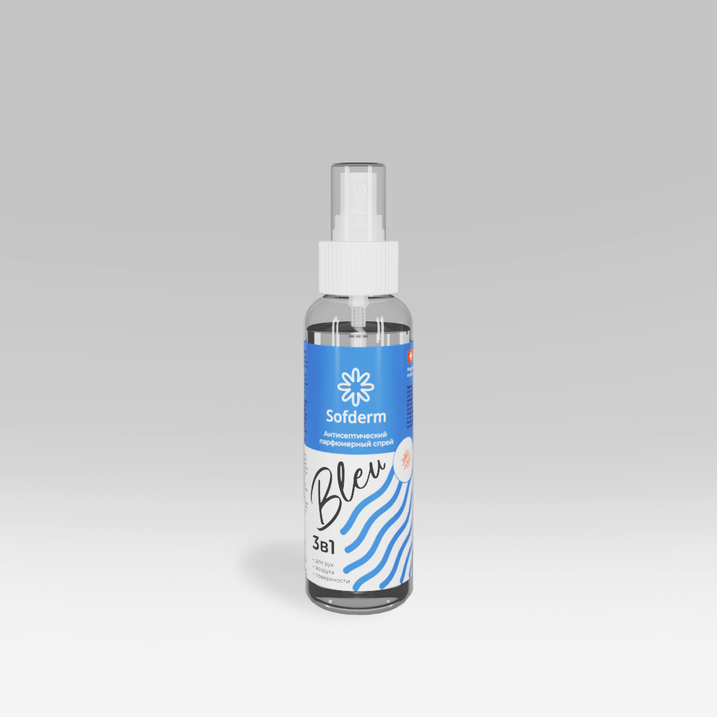 Антисептик Sofderm "Bleu", для рук, для всех типов кожи, с парфюмированным ароматом