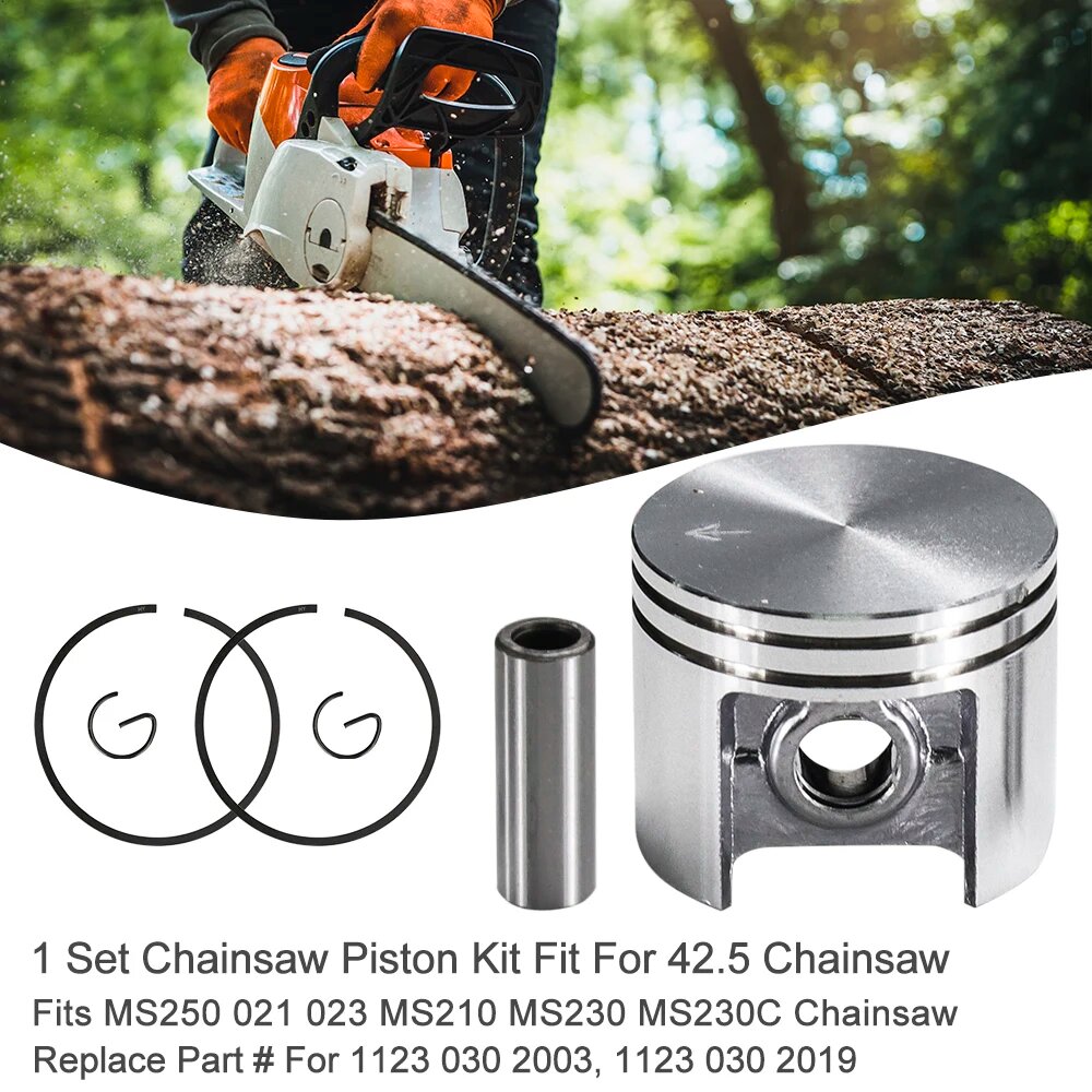 Изображение Комплект поршневых колец CMCP 42,5 мм для Stihl MS250 MS210 MS230 MS 210 230 MS230C, Сменные запасные части для бензопилы