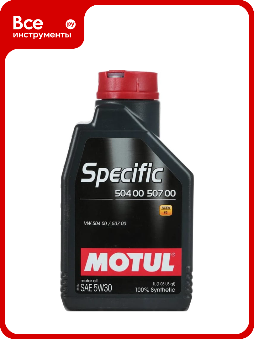 Моторное масло MOTUL SPECIFIC 504 00 507 00 5W30 1 л 113207