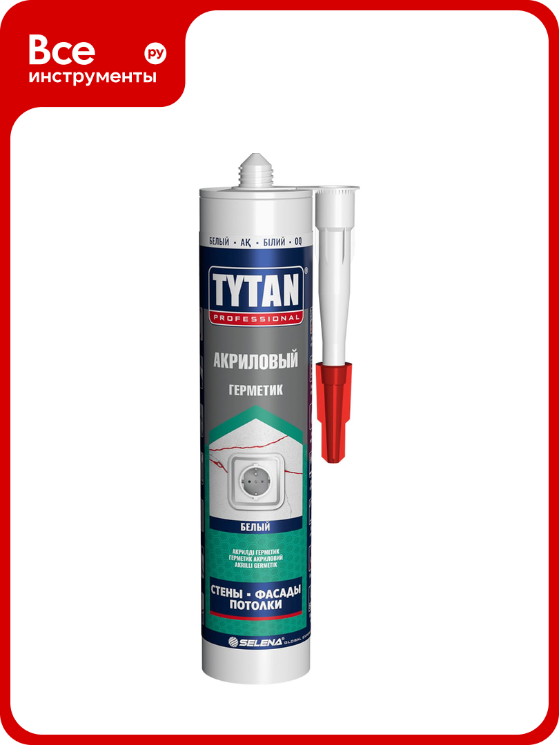 Герметик акриловый TYTAN PROFESSIONAL белый 280 мл 14889 262446
