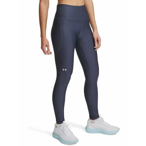 фото Легинсы спортивные under armour heatgear® armour no-slip, размер lg, серый