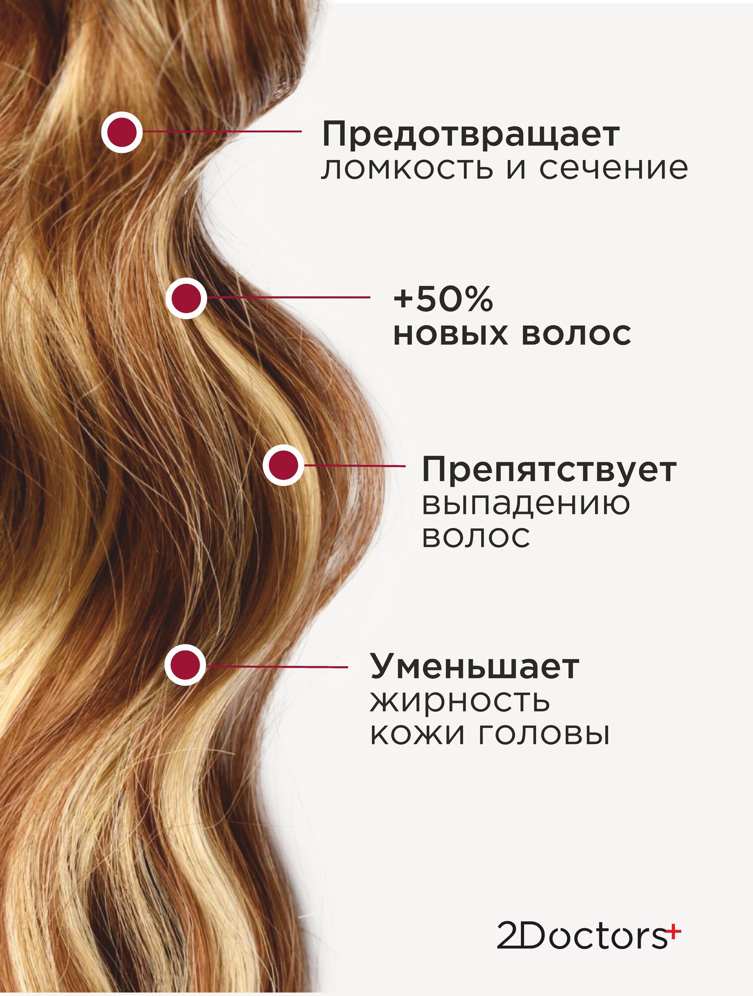 Сыворотки Для Волос Сыворотка для волос "Мультипептидная" №32, с кофеином, 2Doctors
