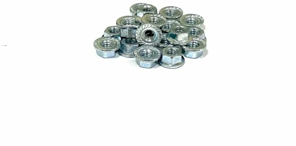 Гайка М14 8.8 с фланцем DIN 6923 цинк (10шт)