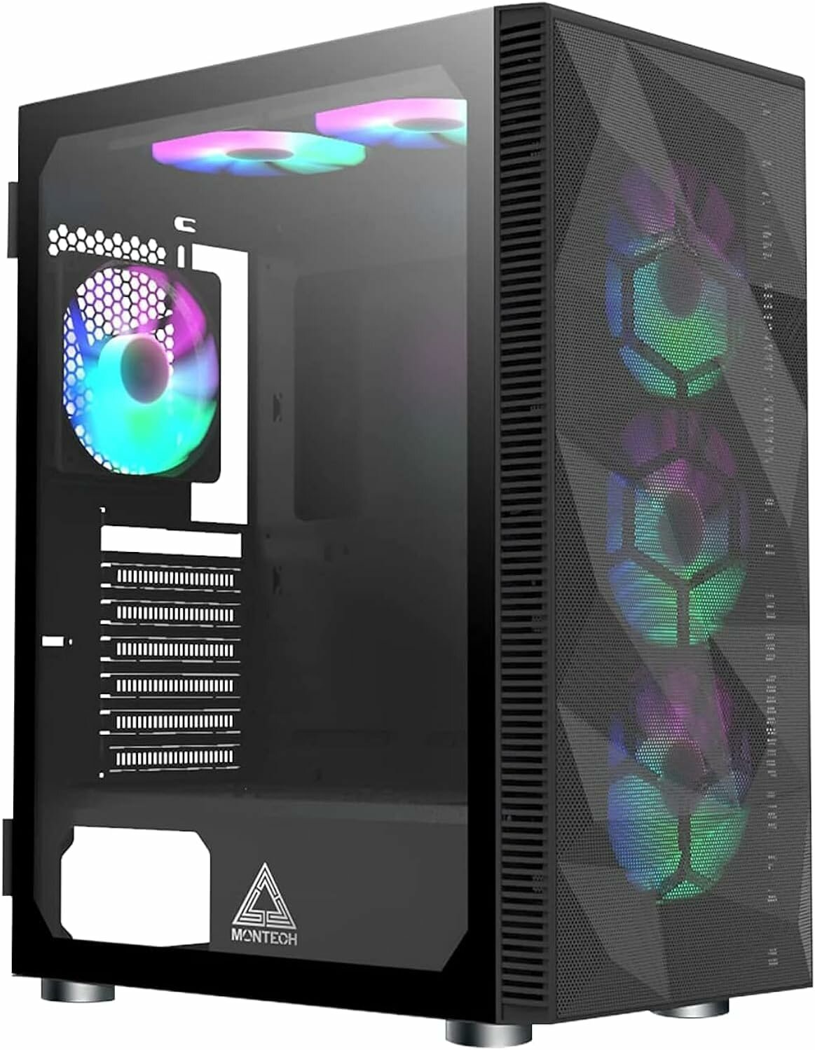 Игровой корпус Montech X3 Mesh Black, RGB-подсветкой, 7 слотов расширения