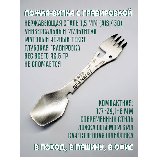 Походная ложка-вилка Фотонные коты 