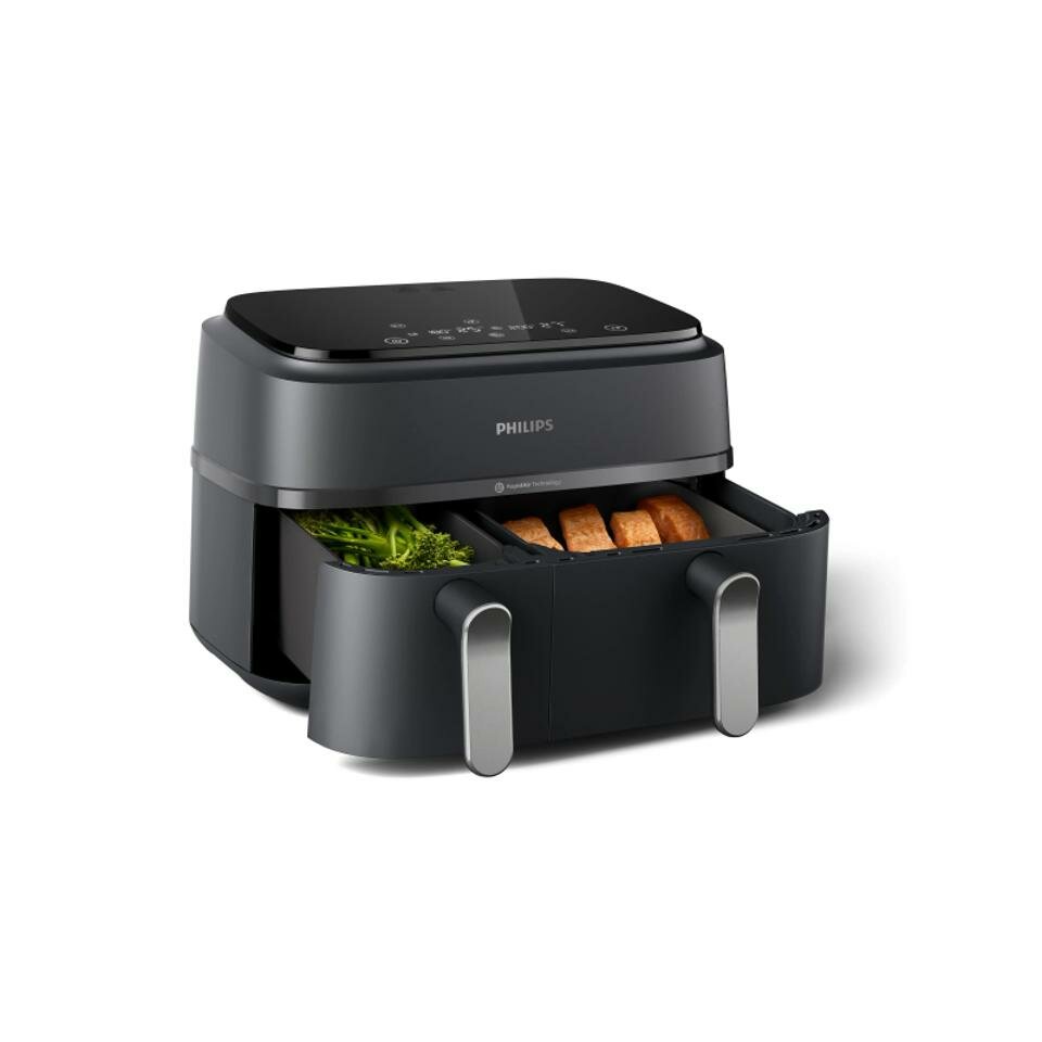 Аэрофритюрница Philips 3000 Dual Basket Air Fryer, 2750Вт, 9л, регулировка температуры и конвекции