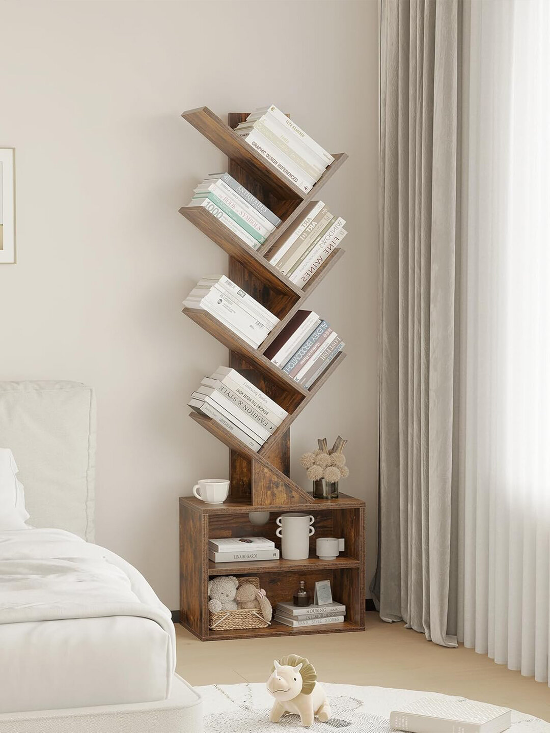 Стеллаж с полками — деревянный шкаф для книг, Rack Warehouse — фото 1