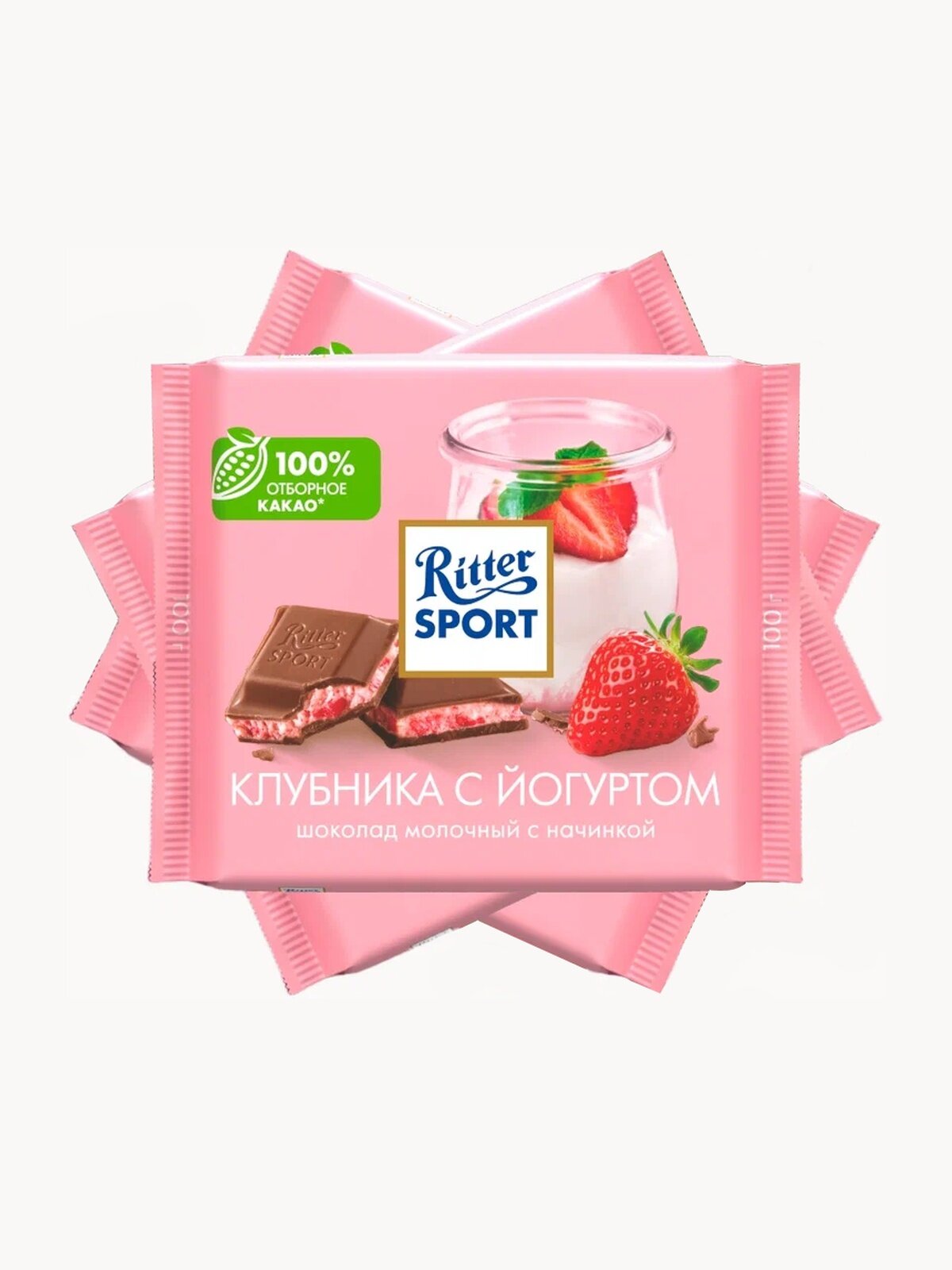 RS Шоколад мол Клубника с йогуртом 3 100г