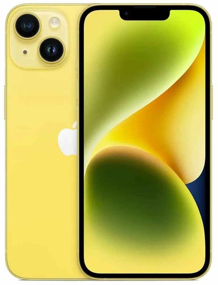 Смартфон Apple iPhone 14 Plus, 256 GB, 6.7", цвет Yellow (Желтый) — фото 1