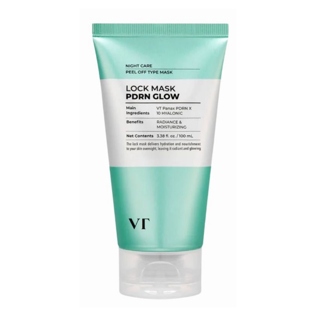 VT Lock Mask PDRN Glow 100ml — маска с PDRN для увлажнения, сияния и восстановления кожи