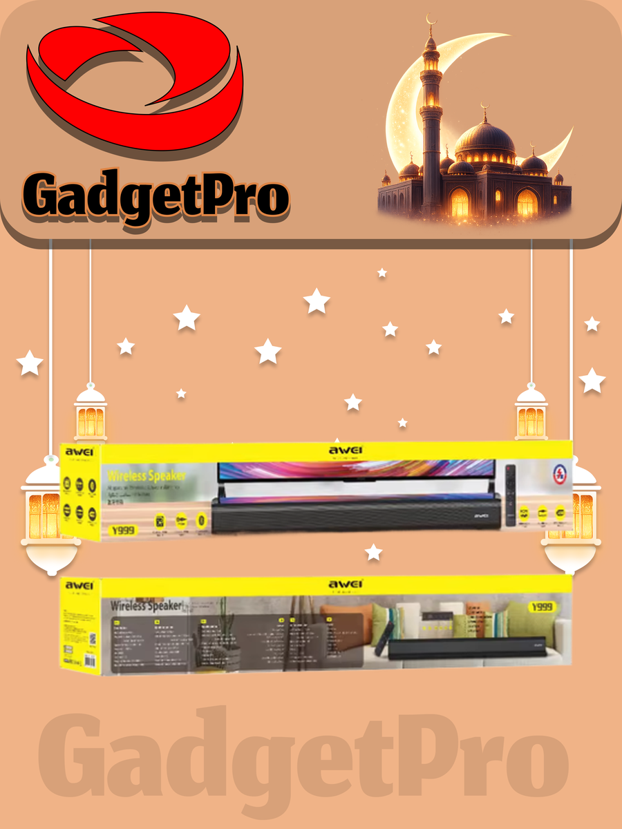 Портативная Bluetooth колонка Awei Y999: мощный звук, беспроводное подключение, стильный дизайн.