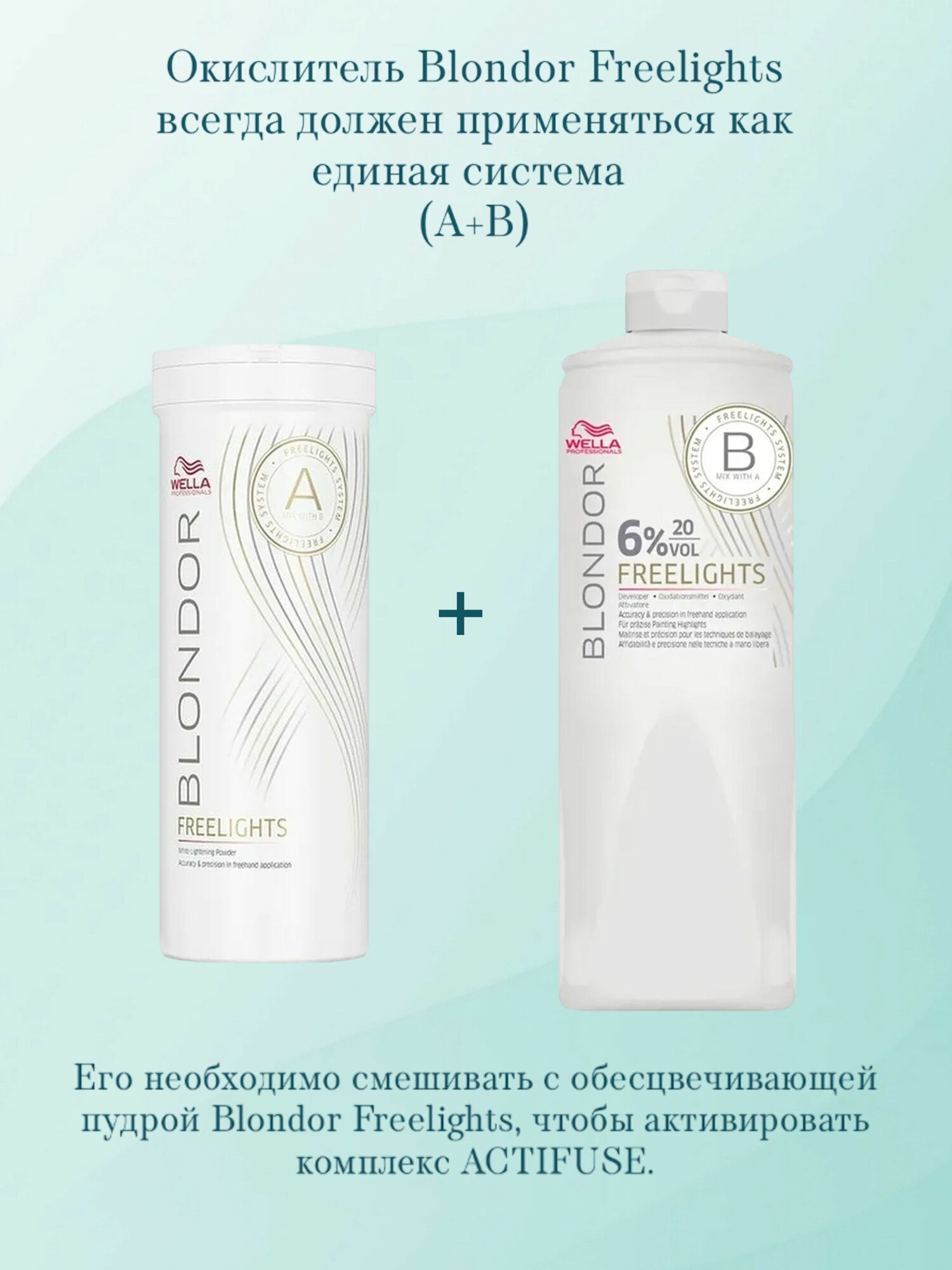 Wella Professionals Blondor Freelights 6% Окислитель, 1000 мл — фото 1