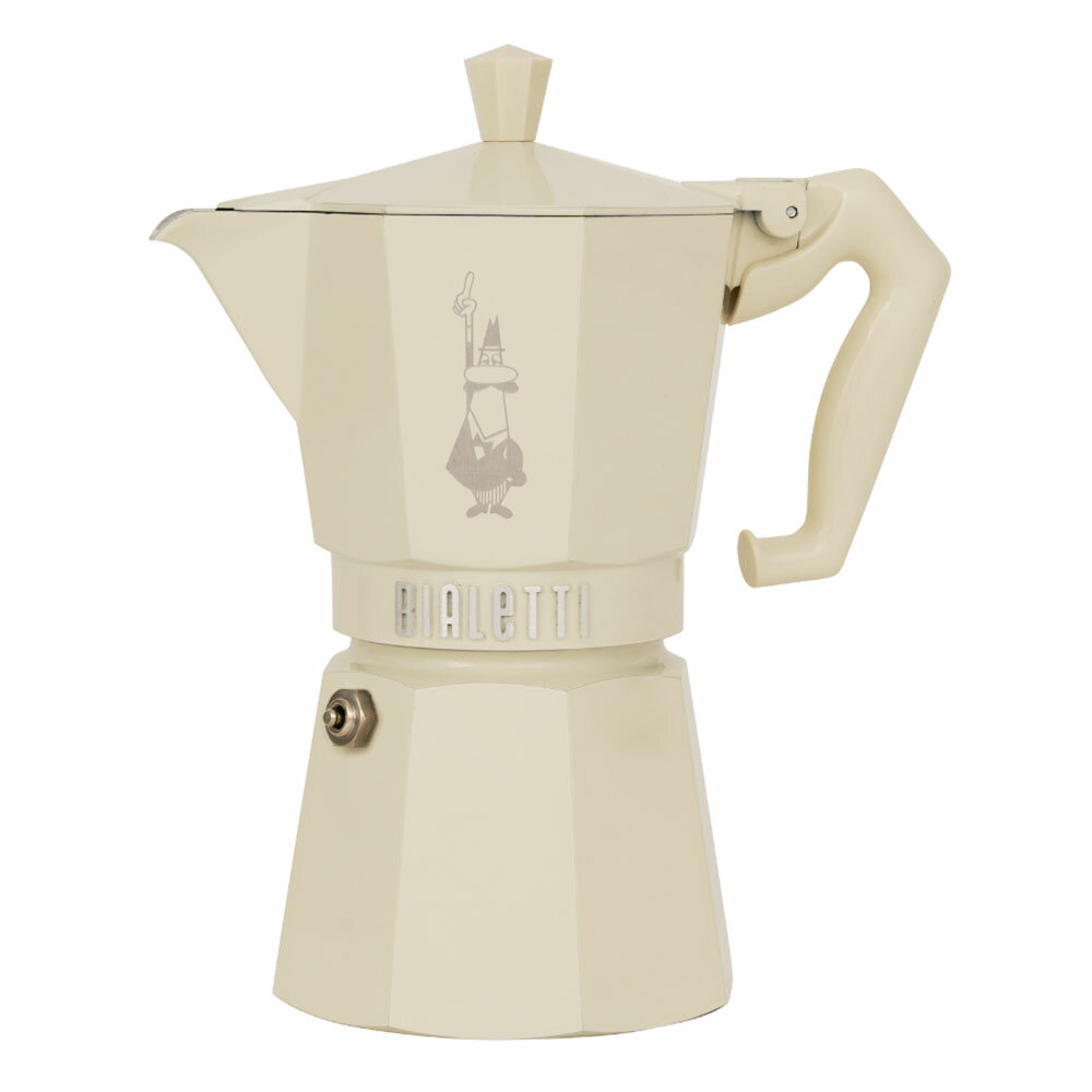 Гейзерная кофеварка Bialetti Moka Express Exclusive Cream 9060 6 чашек