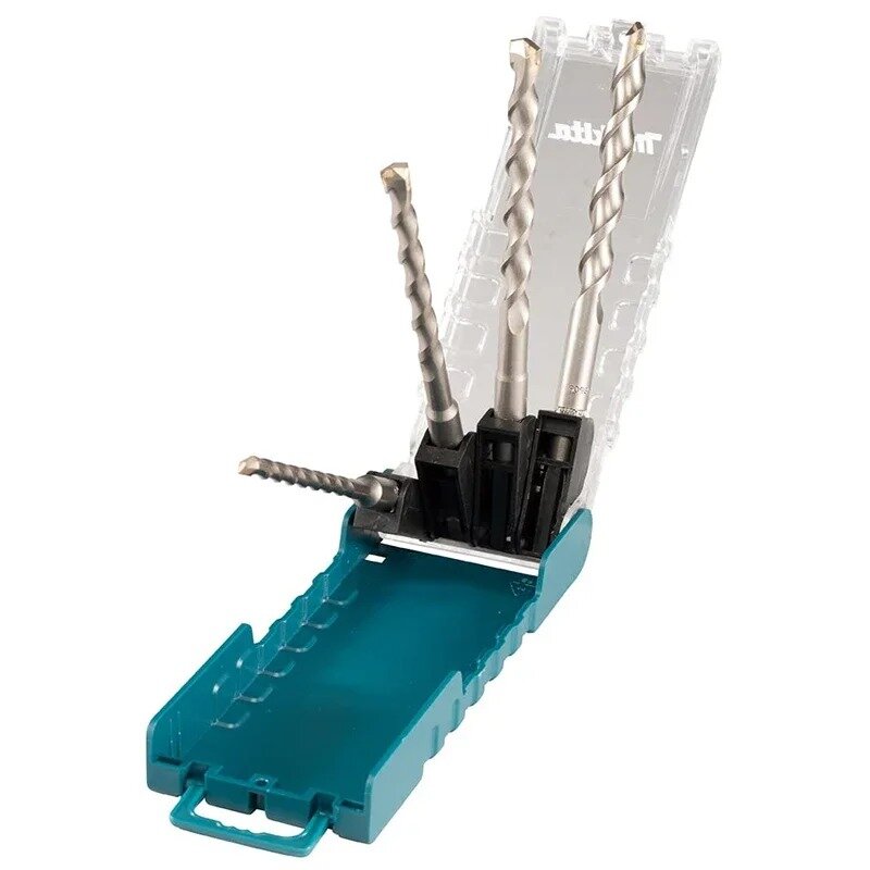 Изображение Набор сверл по бетону и камню Makita D-74756, SDS-Plus Hammers, 4 шт, для перфораторов, в кейсе