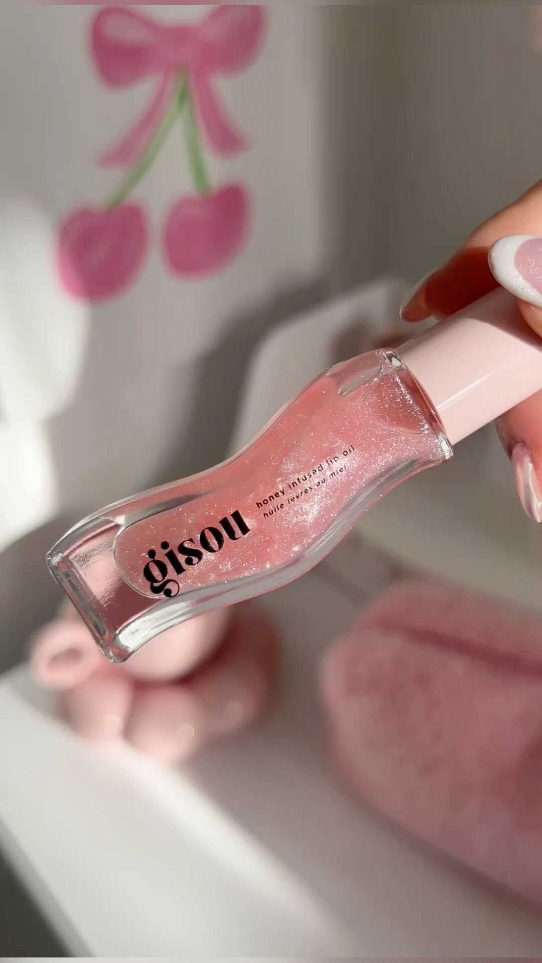 Блеск для губ Gisou "Watermelon Sugar", блеск для придания объема, бесцветный, 8 мл — фото 1