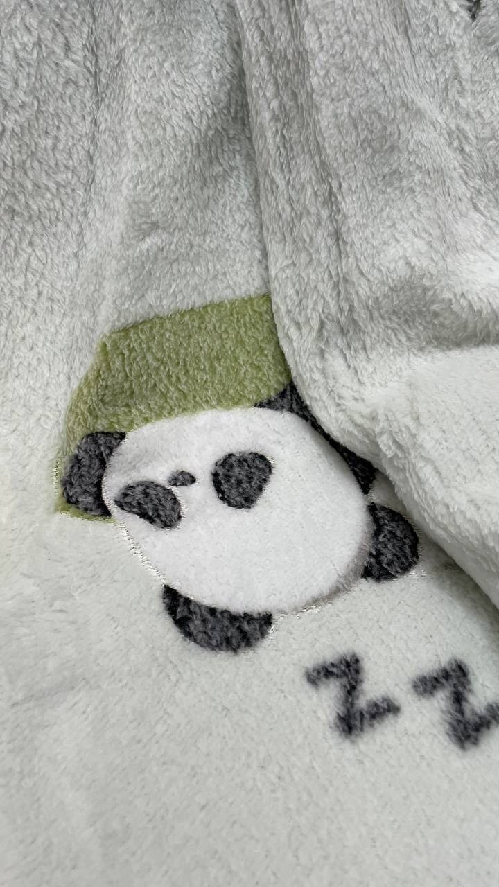 Плед "Cute Panda" 180х200см, пушистый, мягкий, ПЛЕД-ПОКРЫВАЛО Панда