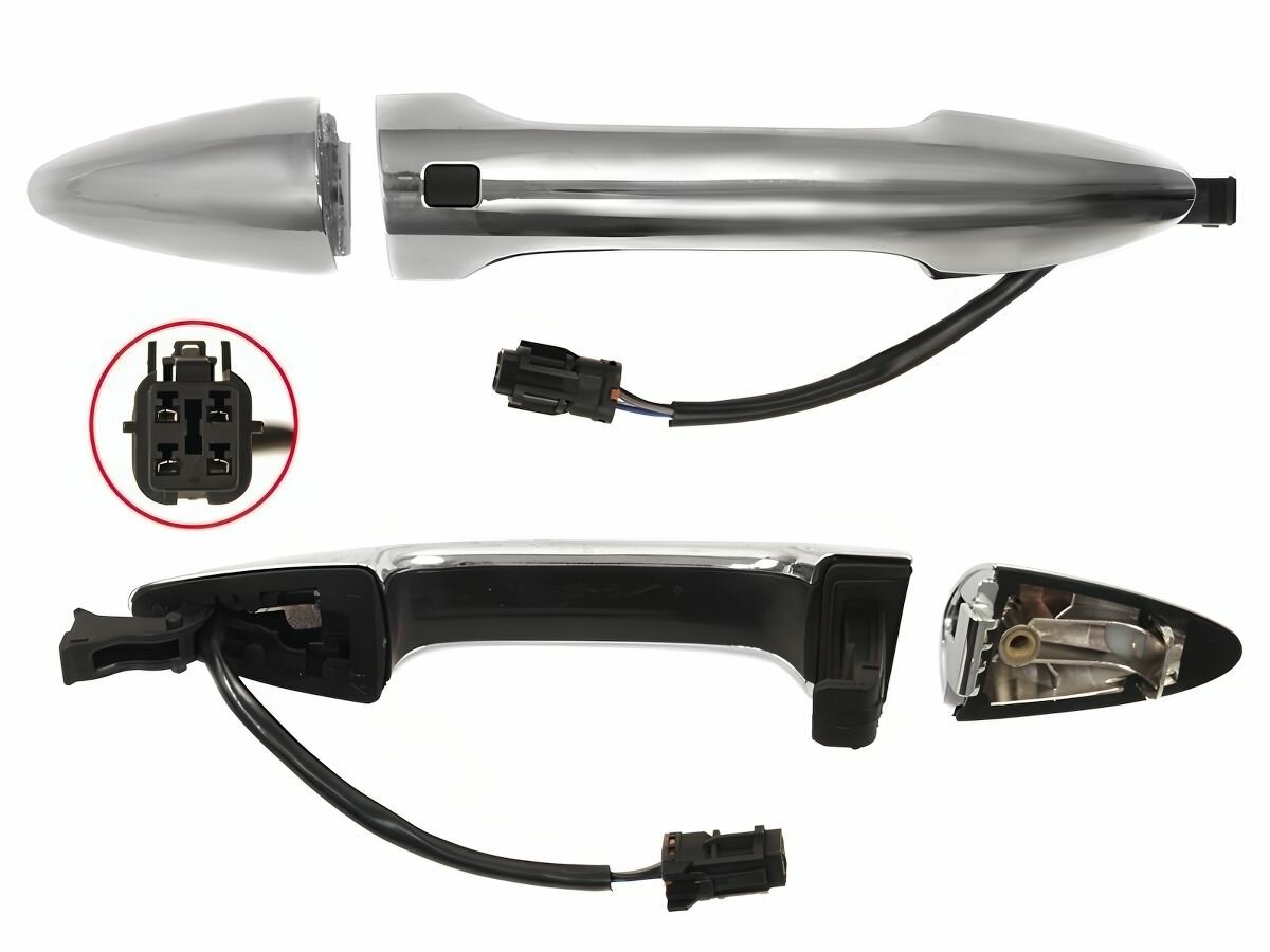 Ручка двери правая, передняя, smart key для КИА Рио арт ST2260038 SAT