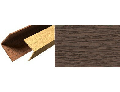 Угол панельпласт ПВХ размер 30х30 мм длина 2.7 м цвет каштан