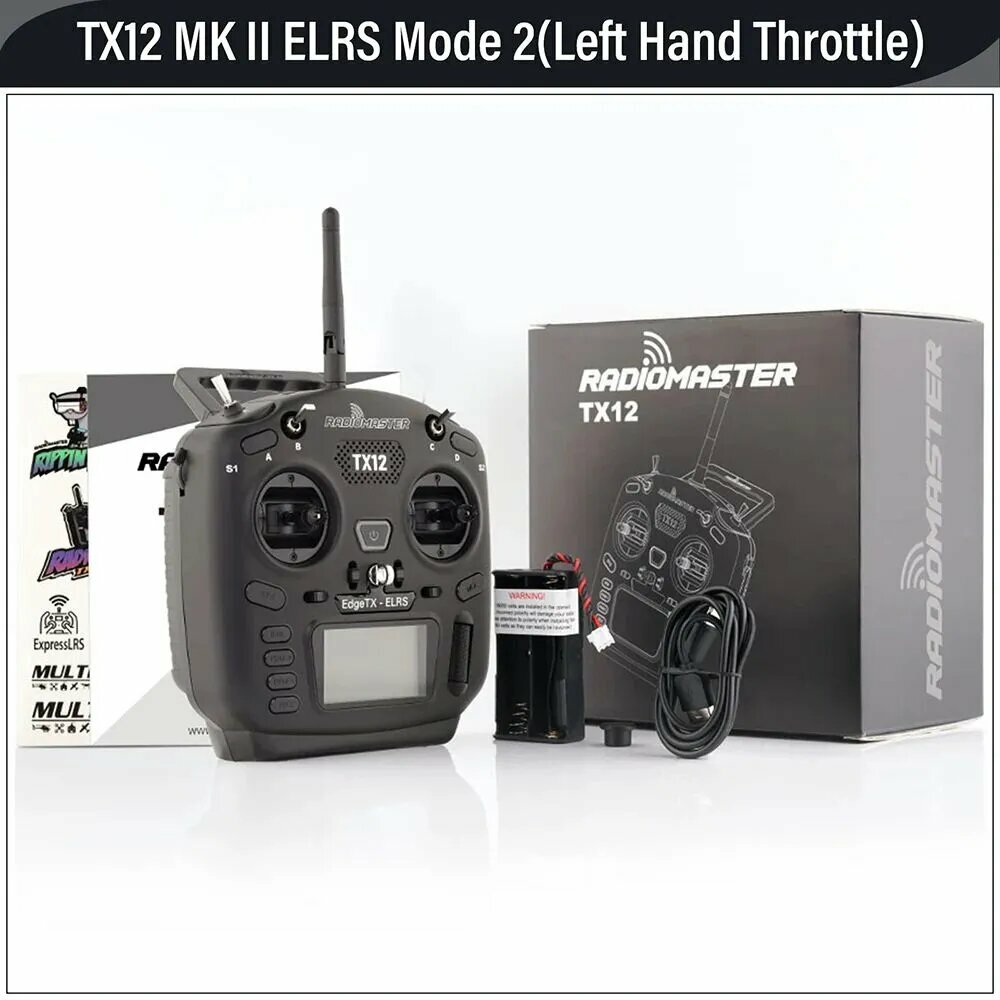 Пульт управления Radiomaster TX12 MK II, многопротокольный, цветной экран, 12 каналов, для моделей и робототехники