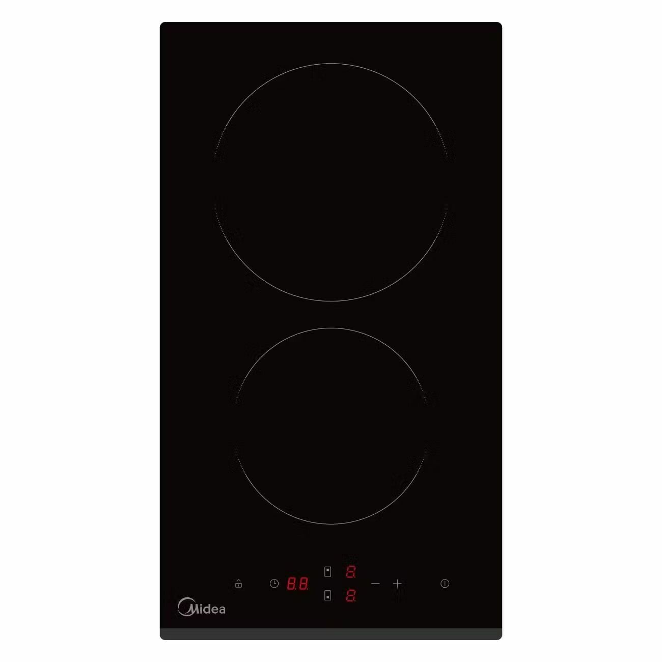 Варочная панель Midea "MCH32101", 3.3 кВт, стеклокерамика, 2 конфорки, цвет черный