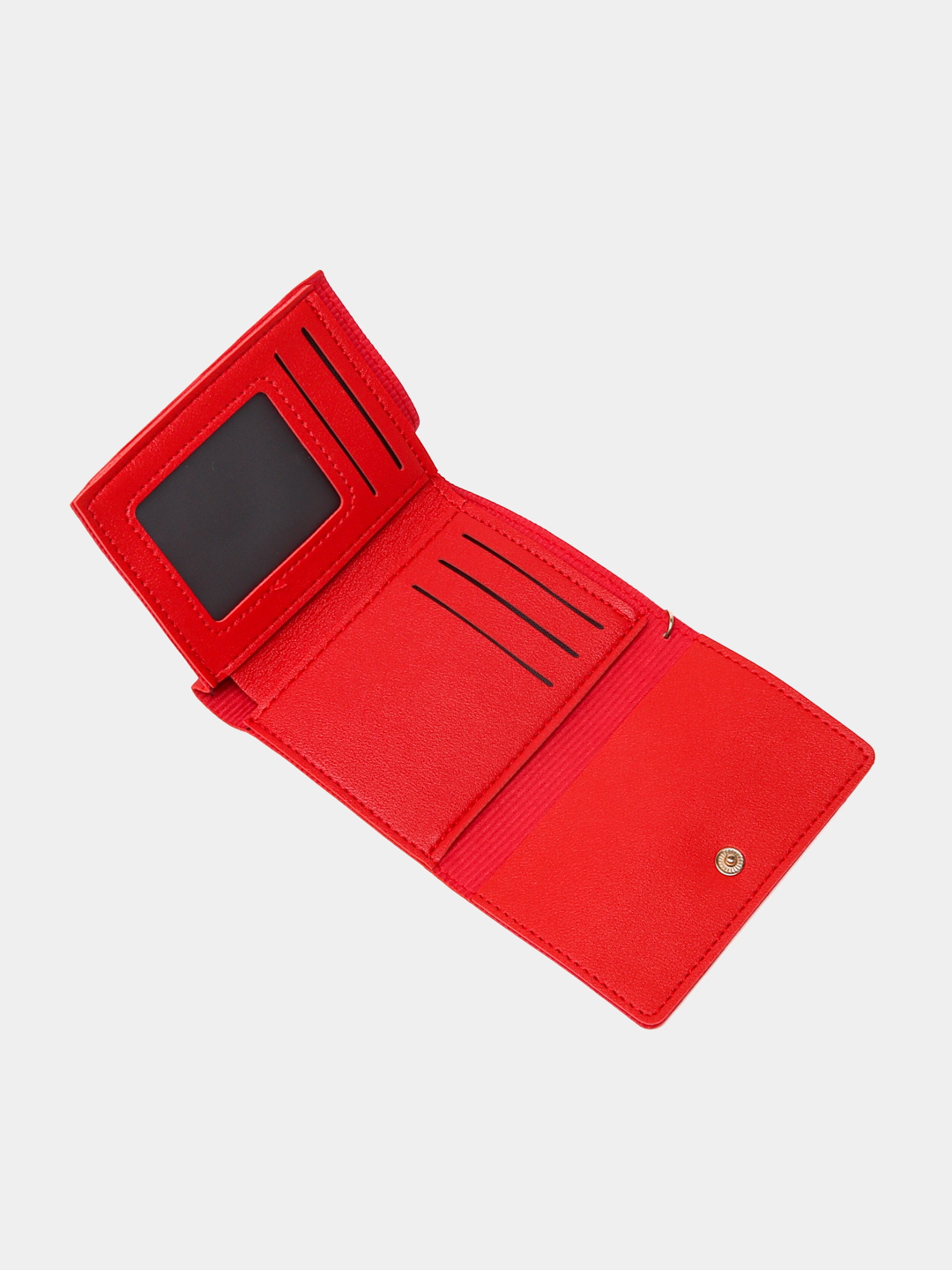 Кошелек , фактура гладкая, красный — фото 1