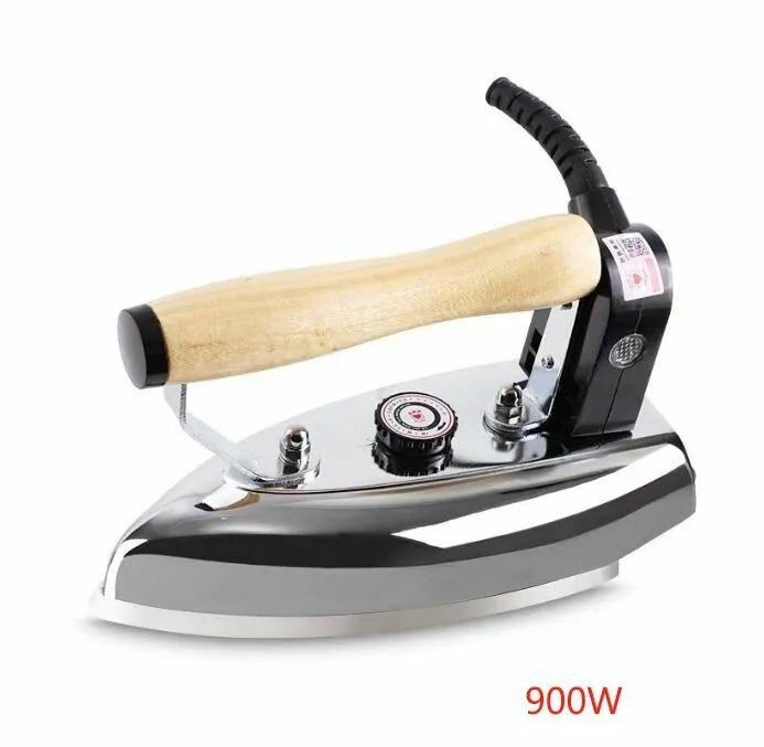 Утюг Старый регулируемый утюг, нержавеющая сталь, ручной, без пара, алюминиевый, 900 Вт RH229