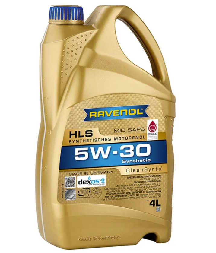 Масло моторное Ravenol HLS 5W-30 синтетическое 4 л