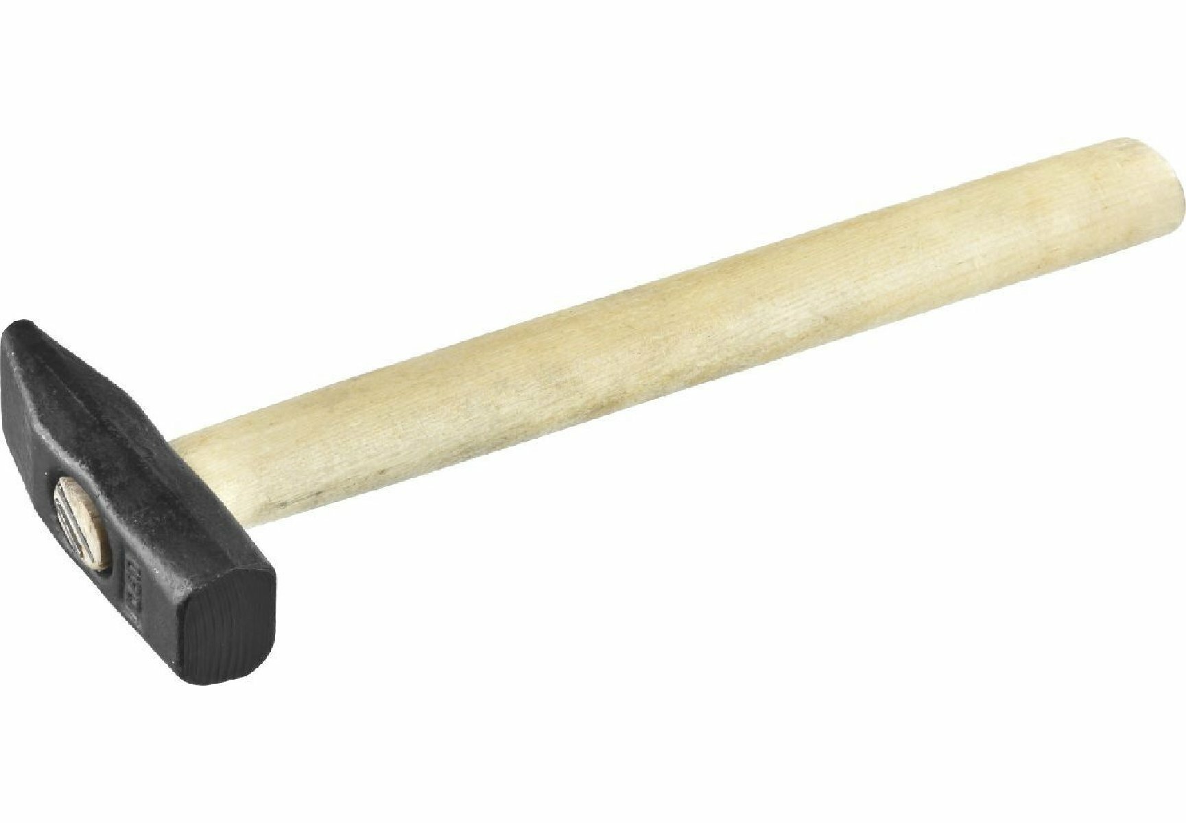 Слесарный молоток СИБИН 1000 г с березовой рукояткой и клиновым креплением из кованой стали 45 с индукционной закалкой