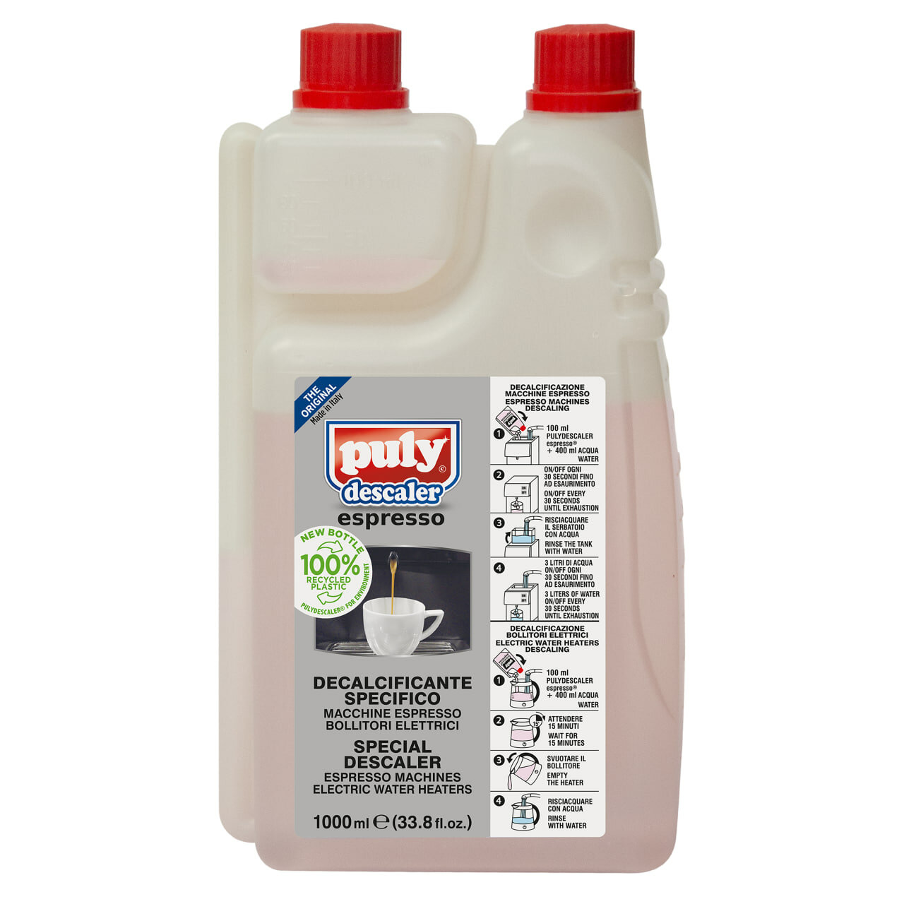 Средство для удаления накипи Pulicaff Puly Descaler, для кофемашин, жидкость, 1л