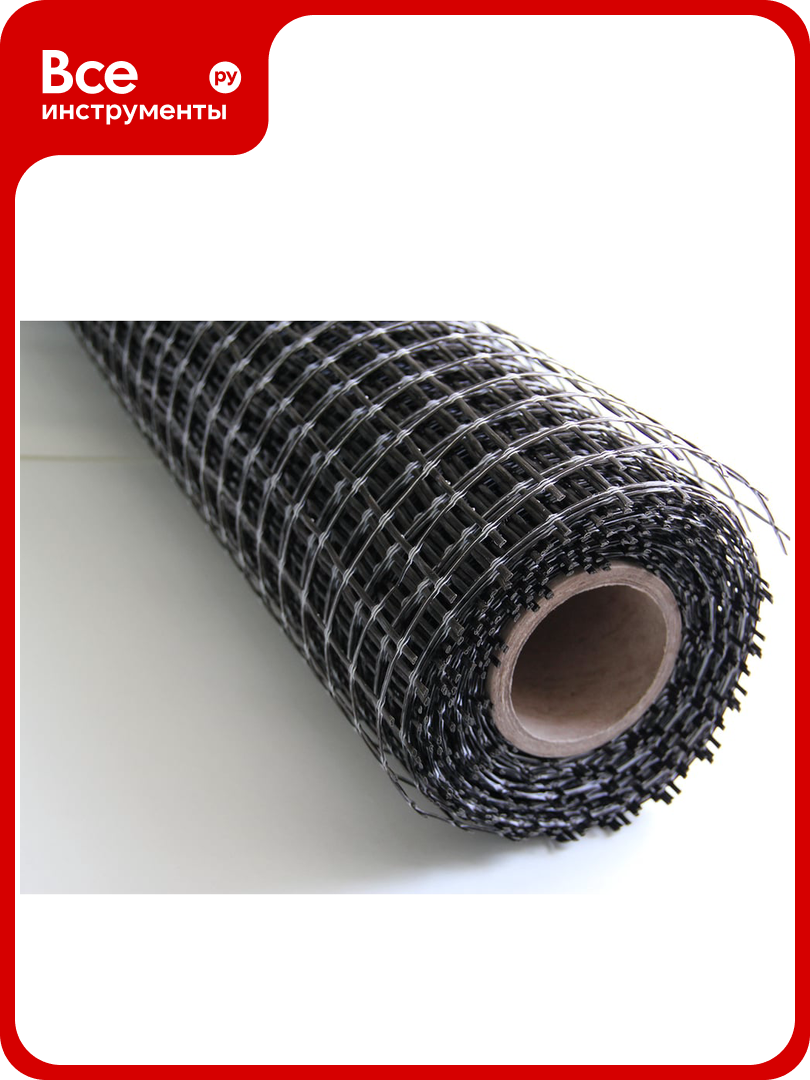 Кладочная базальтовая сетка Basalt (ячейка 25x25 мм 30кн/м 50 п. м) 4687203541699