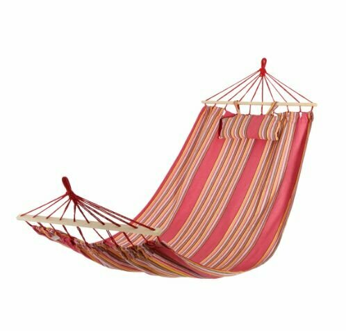 Гамак садовый Rio 100/80x200 см поликоттон/дерево цвет красный