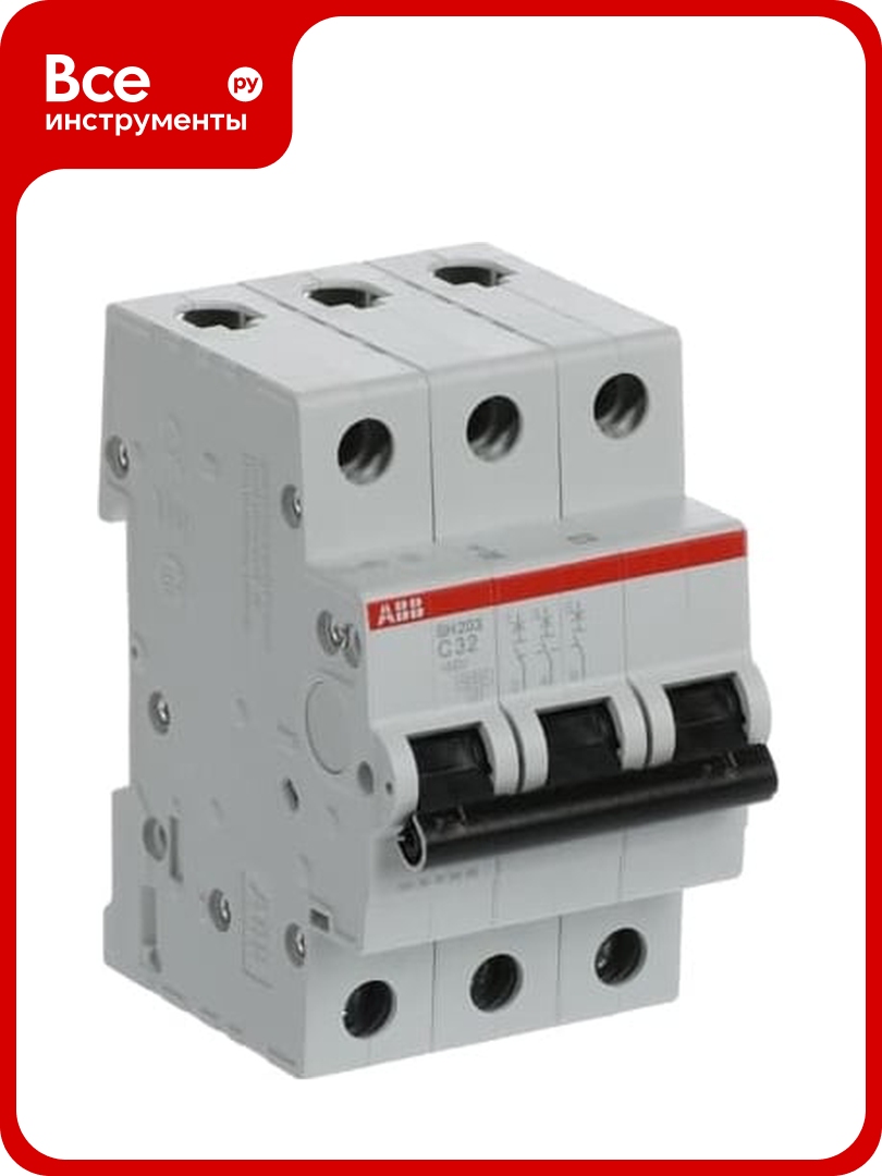 Автоматический выключатель ABB 3-полюсной sh203 c 32 2CDS213001R0324