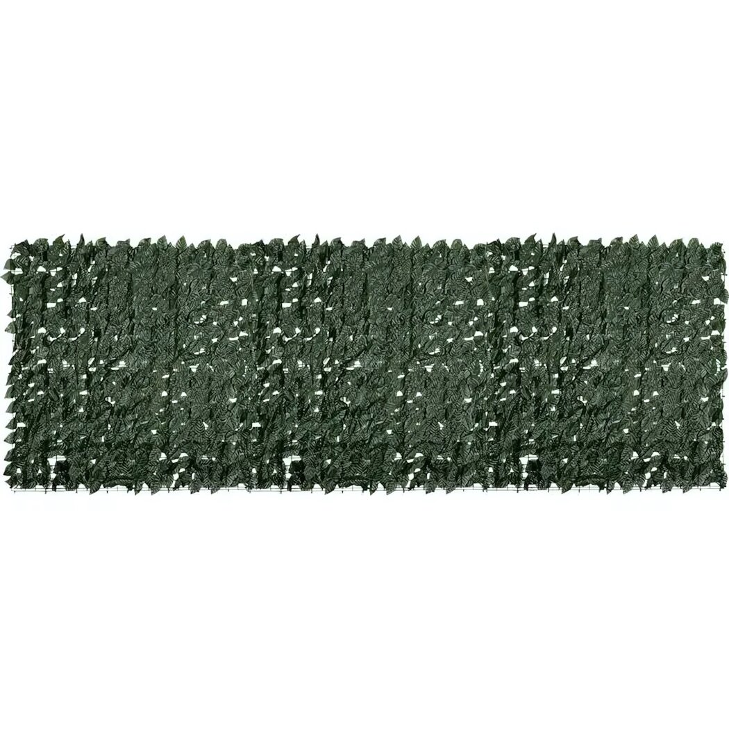 Сетка декоративная для забора 'Листья' 1х3 м цвет зеленый прочный материал