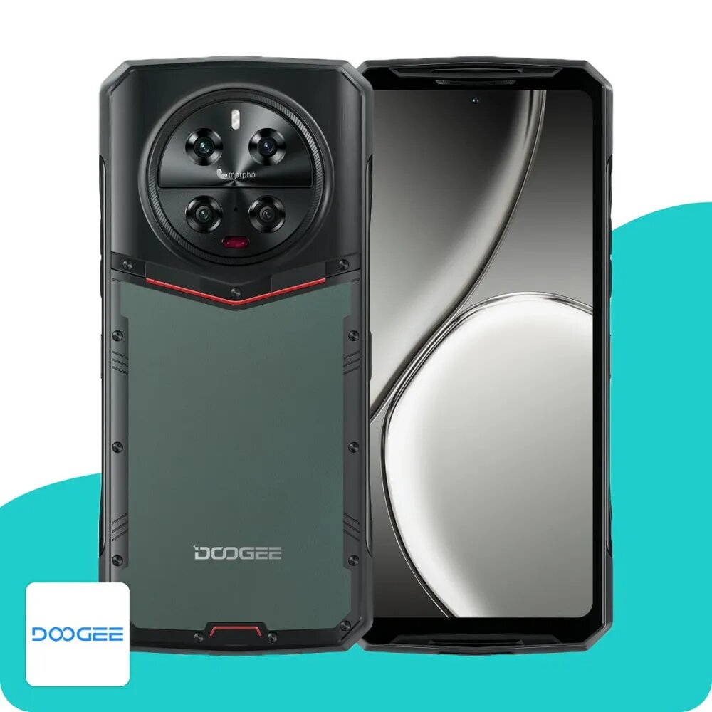 Смартфон Doogee DK10 Global 12/512 ГБ, зеленый 6.67" Dimensity 8020