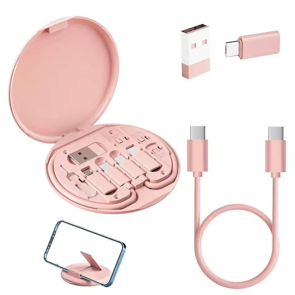 6 в 1 USB-C кабель набор | Быстрая зарядка 60W | Многофункциональный адаптер и дата-кабель | Для всех устройств