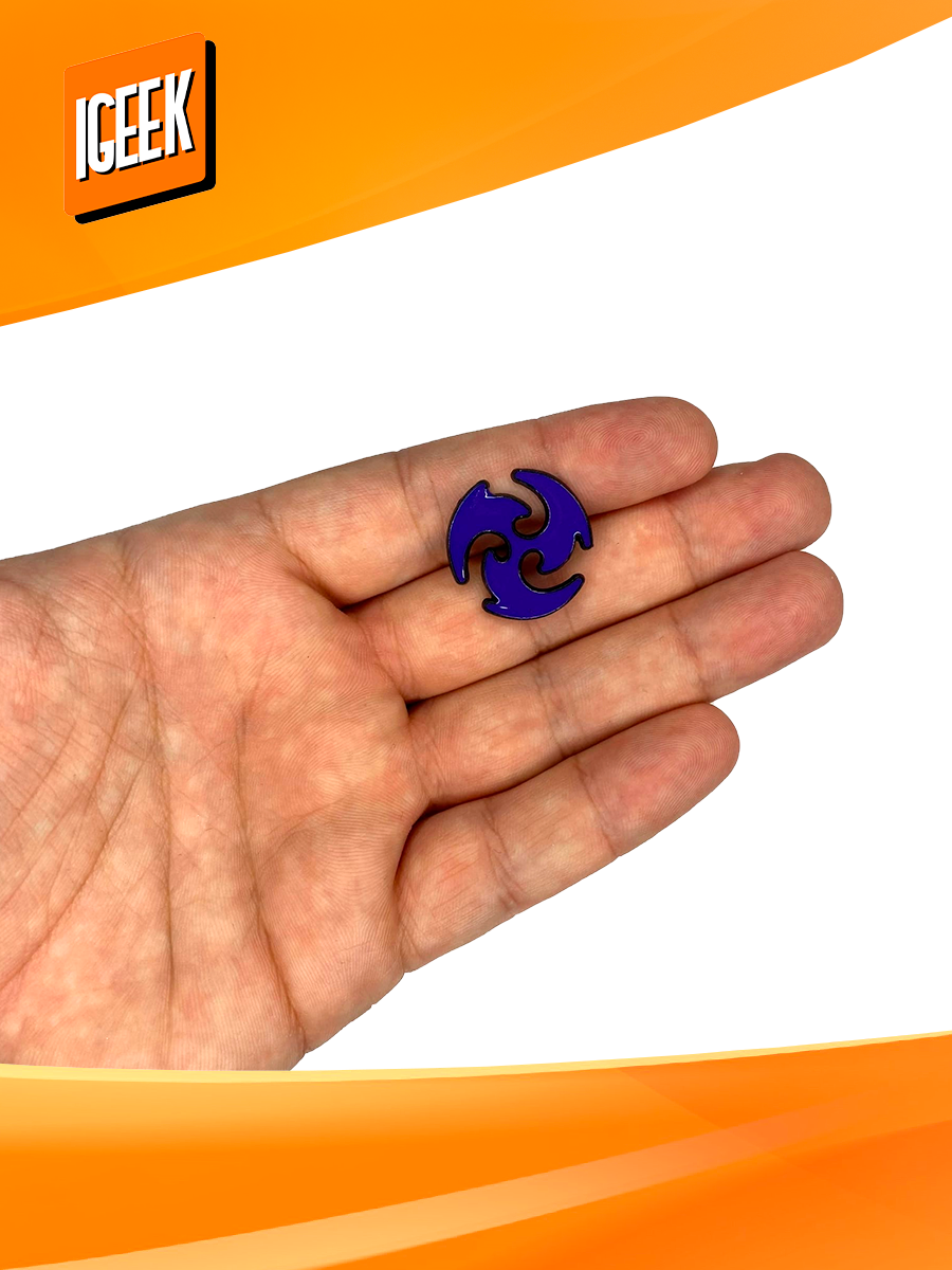 Славянский оберег, значок iGEEK, 1 шт., фиолетовый — фото 1