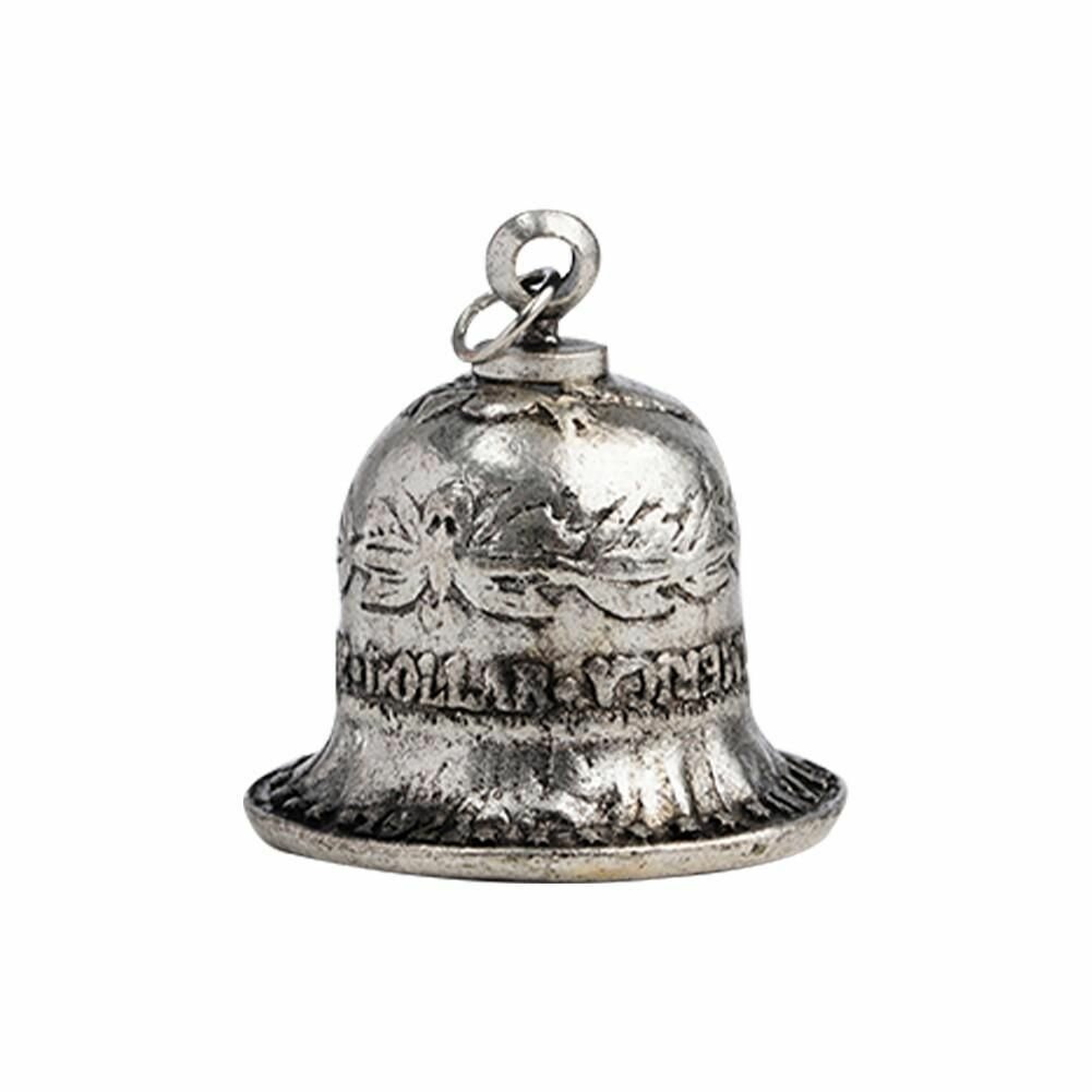 Декоративный серебряный колокольчик Моргана в форме доллара, высококачественный металл, легко моется для использования на открытом воздухе и в помещении